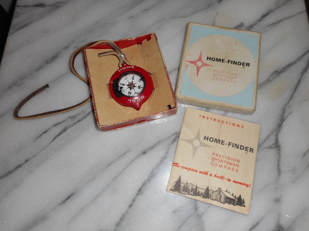 Vintage HOME-FINDER Precision Sportsman Compass/Instructions/Box