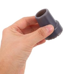 12Pcs Comfortable Rubber Walking Cane Tips Grey Anti Slip Durable Replacement