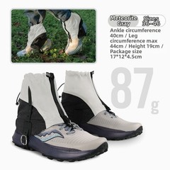 For Outdoor Hiking Ankle Gaiters with Adjustable Drawstring and Hook Fastener