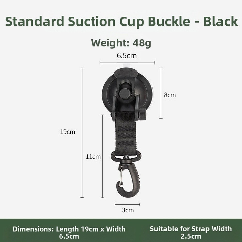 Car Organizers Suction Cup Hooks Adjustable Straps Strong Suction Power