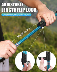 Hiking Poles Collapsible Trekking Poles – Aluminum Alloy 7075 Walking Sticks for