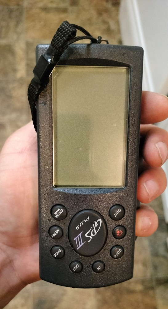 Garmin GPS III Plus Handheld GPS Navigator for Hiking, Black