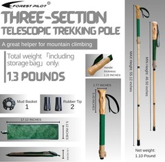 Trekking Pole with Robust Construction and Enhanced Side Impact Resistance