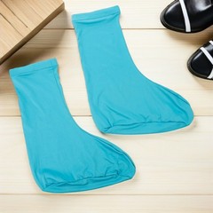 1 Pair Waterproof Blue Elastic Leg Gaiters Sandproof Hiking Shoe Protectors