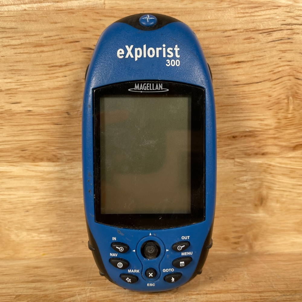 Magellan eXplorist 300 Blue 2.3″ Display Handheld Portable Hiking GPS For Parts