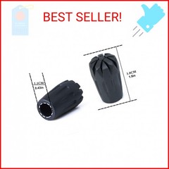 ANIUHL 8 Piece Rubber Trekking Pole Tips Hiking Walking Sticks Caps Ends Replace