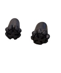 Hiking Pole Tips 4Pcs Rubber Wear & Tear Resistant for Trekking Poles Black