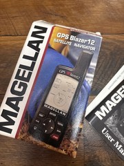 Magellan GPS Blazer 12 Satellite Navigator w/ Manual Parts Or Repair !