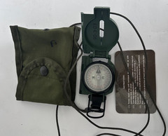 Cammenga Model 3H Tritium Lensatic Compass Olive Drab US Military Issue Pouch