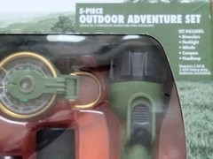Ozark Trail 5 Piece Outdoor Adventure Set Binoculars Compass Flashlight and More