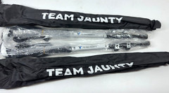 2-Team Jaunty Trekking Hiking Poles Lightweight Aluminum Alloy 135Cm Collapsable