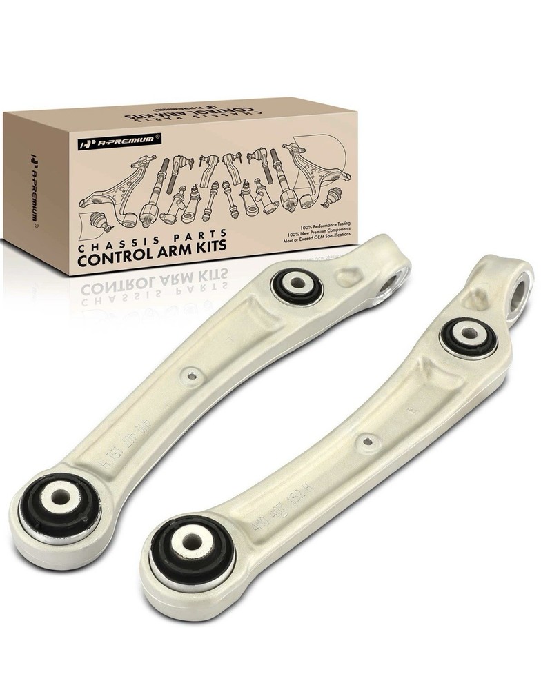 2 x Front Forward Lower Control Arm, with Bushing, Compatible with Audi