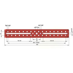 Guide Scope Mounting Dovetail Plate for Astronomical Telescopes Red Color
