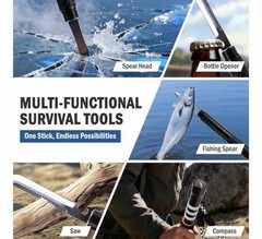 Lightweight Survival Hiking Stick – Adjustable Trekking Pole