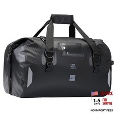 Waterproof Motorcycle Dry Bag – Duffle Tail Bag Soft Luggage, 40L Black