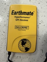 DeLorme Earthmate Hyperformance 9 Pin Serial Plug GPS Receiver & 12 Volt Adapter