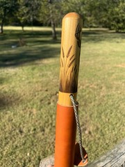 Deer Buck White Tail, Natural Earth Tones Poplar Wood Walking Stick Hiking Staff