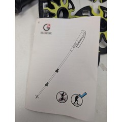 GO2GETHER Trail Star Trekking Poles Gold Aluminum Hiking Walking Sticks Set