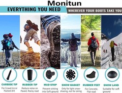 Trekking Poles Tips, Rubber Hiking Sticks End Caps Protectors Accessorie Fit …