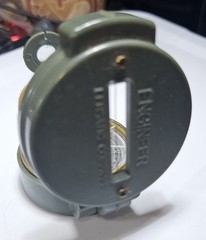 Vintage Engineer Lensatic Compass Japan Liquid Filled Military