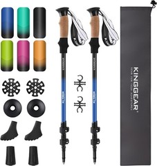 Innovative Hiking Poles – Adjustable 54” Nordic Walking Sticks with Accessories