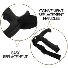 Adjustable Wrist Strap T Handle for Trekking Pole Ergonomic Walking Cane Grip