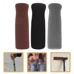 3Pcs Durable Cane Handle Grips Nonskid Crutch Handle Wraps for Elderly Use