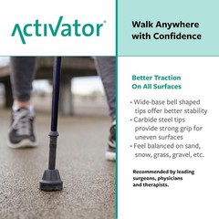 ACTIVATOR Adjustable Walking Poles – Ergonomic CoreGrip for Balance & Stability