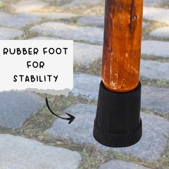 Carved Walking Stick with Animal Head – Lightweight and Strong Wooden Treckking