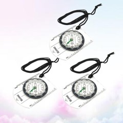 3Pcs Orienteering Compass for Off-road Work Hiking Outfit Metal