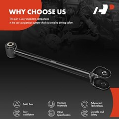 Rear Rearward Lower Control Arm, with Bushing, Compatible with Toyota