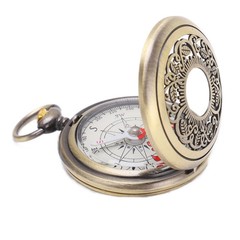 Compass New Outdoor Camping Hiking Portable Pocket Brass Gold Color Copper