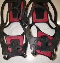 KAHTOOLA NANOspikes Size LARGE Ice Traction Hiking/Climbing Snow Cleats