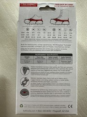 Kahtoola MICROspikes -snow, ice, trail hiking crampons – RED, Small