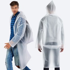 Lightweight EVA Raincoat With Backpack Cover Wide Brim Hiking Fishing Camping ~