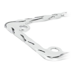 60393 Chrome Flame Motorcycle License Plate Frame 7-1/2″x4″ – 1/16″