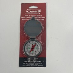 NEW Coleman Liquid Filled Pocket Compass – Luminous Hiking Outdoors Durable