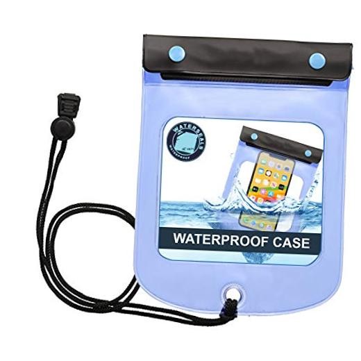 Triple Seal Waterproof Pouch + Dry Bag for Cell Phone or Tablet, Great for