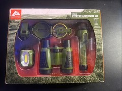 Ozark Trail 5 Piece Outdoor Adventure Set Binoculars Compass Flashlight and More