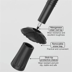 Trekking Poles Nordic Walking Hiking Sticks Adjustable Anti-shock Alpenstock US