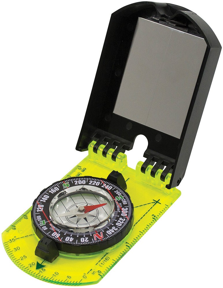 UST Hi Vis Folding Map Compass – Navigate Safely with High Visibility