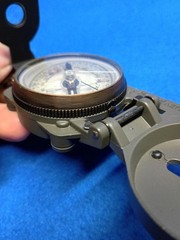 LENSATIC COMPASS W/METAL CASE Japan Military OD Green Map Direction