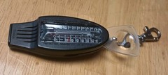 Directional Lightweight Pocket Compass Temperature Key Chain Magnifying