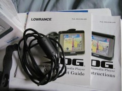Lowrance XOG GPS Crossover Navigator w/ Charge Cord , Mount & Manual