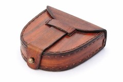 Vintage Triangle Brass Sundial Compass with Leather Case Handmade Nautical Gift