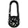 Liquid-Filled Aluminum Compass with Carabiner Glow