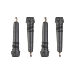 4pcs Replacement Rubber Tips Set Tungsten Rod Tip for Trekking Poles Heavy Duty