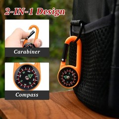 Navigation Compass, Multifunctional Hiking Compass, Waterproof Pocket Compass…