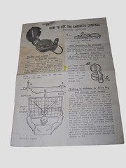 Vintage Lensatic Engineer Compass Instructions