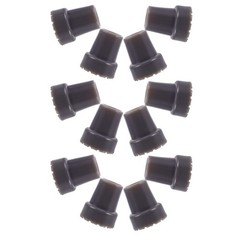12 Pcs Walking Stick Rubber Tips Cane Crutch Bottoms Replacement